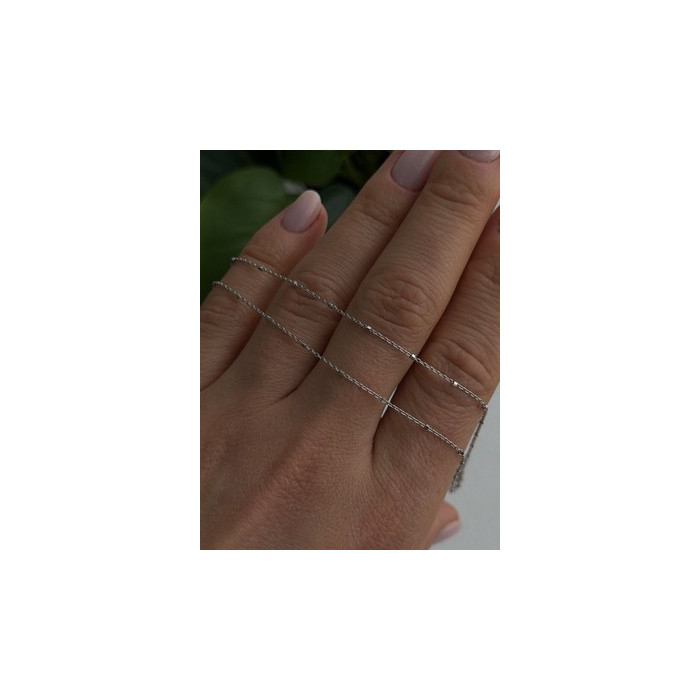 AG 14K White Gold Beautiful Chain Necklace Length 20 in