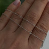AG 14K White Gold Beautiful Chain Necklace Length 20 in