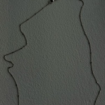 AG 14K White Gold Beautiful Chain Necklace Length 20 in