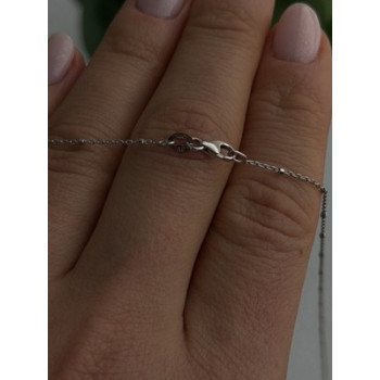 AG 14K White Gold Beautiful Chain Necklace Length 20 in