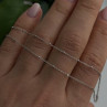 AG 14K White Gold Beautiful Chain Necklace Length 20 in