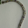 925 Sterling Silver Garnet Topaz Amethyst Peridot Citrine Bracelet 7.5
