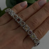 925 Sterling Silver Garnet Topaz Amethyst Peridot Citrine Bracelet 7.5