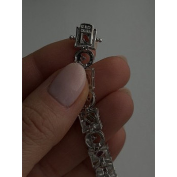 925 Sterling Silver Garnet Topaz Amethyst Peridot Citrine Bracelet 7.5