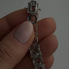 925 Sterling Silver Garnet Topaz Amethyst Peridot Citrine Bracelet 7.5