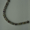 925 Sterling Silver Garnet Topaz Amethyst Peridot Citrine Bracelet 7.5
