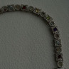 925 Sterling Silver Garnet Topaz Amethyst Peridot Citrine Bracelet 7.5