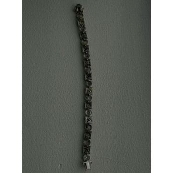 925 Sterling Silver Garnet Topaz Amethyst Peridot Citrine Bracelet 7.5