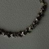 Vintage 925 Sterling Silver Topaz & Amethyst Bracelet 7