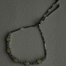 Adjustable 925 Sterling Silver Opal & Beryl Bracelet