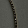 925 Sterling Silver Gold Plated White Colorless & Blue Cz Bracelet 7.5