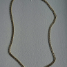 14K Yellow Gold & 925 Sterling Silver Italy Chain Necklace Length 20 in