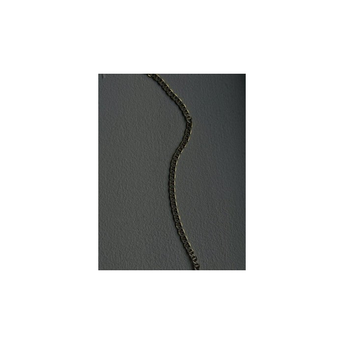 14K Yellow Gold & 925 Sterling Silver Italy Chain Necklace Length 20 in