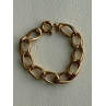 Clover Italy 925 Sterling Silver Gold Plated Bracelet 7.5