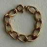 Clover Italy 925 Sterling Silver Gold Plated Bracelet 7.5