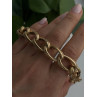 Clover Italy 925 Sterling Silver Gold Plated Bracelet 7.5