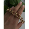 Clover Italy 925 Sterling Silver Gold Plated Bracelet 7.5