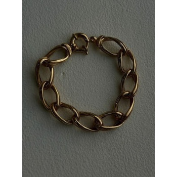 Clover Italy 925 Sterling Silver Gold Plated Bracelet 7.5