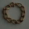 Clover Italy 925 Sterling Silver Gold Plated Bracelet 7.5