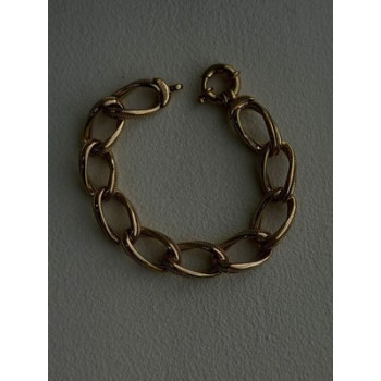 Clover Italy 925 Sterling Silver Gold Plated Bracelet 7.5