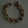 Clover Italy 925 Sterling Silver Gold Plated Bracelet 7.5