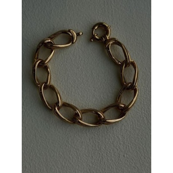 Clover Italy 925 Sterling Silver Gold Plated Bracelet 7.5