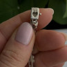 FAS 925 Sterling Silver Amethyst & Marcasite Flower Bracelet 7