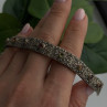Vintage 925 Sterling Silver Multi Color Tourmaline & Marcasite Bracelet 7
