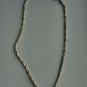 14K Yellow Gold & 925 Sterling Silver Chain Necklace Made in USA Length 18 in
