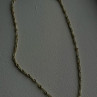 14K Yellow Gold & 925 Sterling Silver Chain Necklace Made in USA Length 18 in