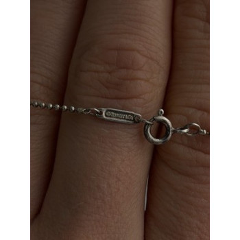 Tiffany & Co 925 Sterling Silver Chain Necklace Length 18 in