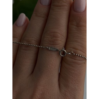 Tiffany & Co 925 Sterling Silver Chain Necklace Length 18 in