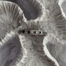 925 Sterling Silver White & Green Cz Band Ring Size 6
