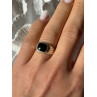 925 Sterling Silver Onyx Ring Size 7