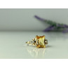 10K YELLOW GOLD YELLOW TOPAZ & DIAMONDS RING SIZE 9.75