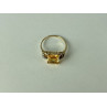 10K YELLOW GOLD YELLOW TOPAZ & DIAMONDS RING SIZE 9.75