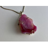 Vintage Chain with Pendant Pink Agate