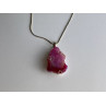 Vintage Chain with Pendant Pink Agate
