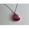 Vintage Chain with Pendant Pink Agate
