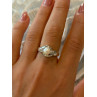 925 Sterling Silver Pearl & Cz Ring Size 8.5