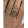 925 Sterling Silver Peridot Ring Size 8.5