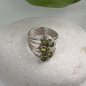 925 Sterling Silver Peridot Ring Size 8.5