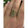 925 Sterling Silver Peridot Ring Size 8.5