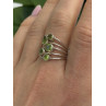 925 Sterling Silver Peridot Ring Size 8.5