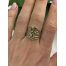 925 Sterling Silver Peridot Ring Size 8.5