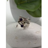 925 Sterling Silver Amethyst & Peridot Ring Size 9.5