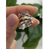925 Sterling Silver Amethyst & Peridot Ring Size 9.5