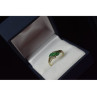 10K YELLOW GOLD  EMERALD & DIAMONDS RING SIZE 6.75
