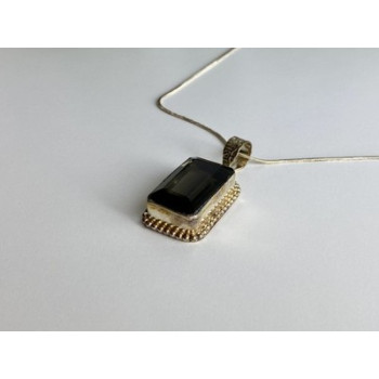 Vintage Chain with Pendant Jewelry Glass