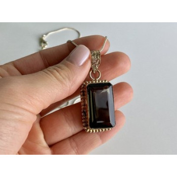 Vintage Chain with Pendant Jewelry Glass